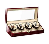 BDPRZGHGL Watch Winder Caja enrolladora automática para 8 Relojes 9 Almacenamiento Concha de Madera Pintura de Piano Exterior para Relojes de Hombre y Mujer Gran Capacidad,B Watch Winder