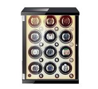 BDPRZGHGL Watch Winder For 12 Automatic Watches Fingerprint Unlocking Organizer LED Illumination Automatic Mechanical Watch Display Case (Color : A, Size : 12+0)