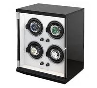 BDPRZGHGL Watch Winder For 4 Automatic Watches Soft Adjustable Pillows For Universal Watches Built-in Blue LED Illumination AC Adapter Charge Quiet Motor (Color : D, Size : 4+0)