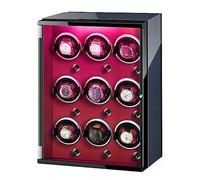 BDPRZGHGL Watch Winders For 9 Automatic Watches with Quiet Motor Wood Shell Display Box Multiple Rotation Modes Winding Case (Color : B, Size : 9+0)