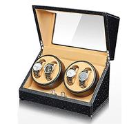 BDPRZGHGL Watch Winders For Automatic Watches with Quiet Motor For 4 Automatic Watches Box Organizer Fit Lady and Man Watches Luxury Watch Storage Case (Color : H)