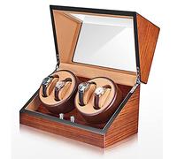 BDPRZGHGL Watch Winders For Automatic Watches with Quiet Motor For 4 Automatic Watches Box Organizer Fit Lady and Man Watches Luxury Watch Storage Case (Color : H)