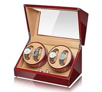 BDPRZGHGL Watch Winders For Automatic Watches with Quiet Motor For 4 Automatic Watches Box Organizer Fit Lady and Man Watches Luxury Watch Storage Case (Color : H)