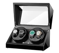 BDPRZGHGL Watch Winders For Automatic Watches with Quiet Motor For 4 Automatic Watches Box Organizer Fit Lady and Man Watches Luxury Watch Storage Case (Color : H)