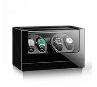 BDPRZGHGL Wooden Automatic Watch Winder for 4 Watches Watch Display Case with Quiet Japanese Motor Piano Paint Exterior 4 Rotation Mode Dual Power Supply (Color : D)