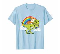 Bdrmm - T-Shirts T-Rex Tyrannosaurus T Rex Dinosaur Riding Corgi Dog Tshirt, Nero, XXL [Vinilo]