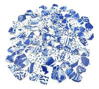 BDSHGRDH Azulejos de Mosaico， 500g Porcelain Ceramic Mosaic Tiles,Broken Irregular Mosaic Tiles for DIY Craft Floor,Kitchen,Pool, Flower Pots Mosaic Making Supplies(Porcelain 02)