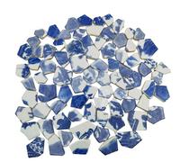 BDSHGRDH Azulejos de Mosaico， 500g Porcelain Ceramic Mosaic Tiles,Broken Irregular Mosaic Tiles for DIY Craft Floor,Kitchen,Pool, Flower Pots Mosaic Making Supplies(Porcelain 12)
