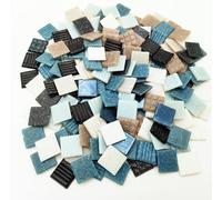 BDSHGRDH Azulejos de Mosaico， 500g Quartz Mosaic Tiles, 2CM Multi Color Mosaic Pieces Stones for DIY Mosaic Making Craft Hobby Arts Home Wall Decoration(Mix White Black)