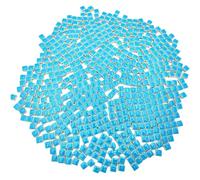 BDSHGRDH Azulejos de Mosaico， 500g Square Ceramic Mosaic Tiles, 500PCS 1 * 1CM Handmade Making Creative Micro Mosaic Pieces for Lovers DIY Mosaic Projects(Sky Blue)