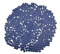 BDSHGRDH Azulejos de Mosaico， 500g Square Ceramic Mosaic Tiles, 500PCS 1 * 1CM Handmade Making Creative Micro Mosaic Pieces for Lovers DIY Mosaic Projects(Navy Blue)