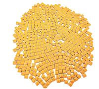 BDSHGRDH Azulejos de Mosaico， 500g Square Ceramic Mosaic Tiles, 500PCS 1 * 1CM Handmade Making Creative Micro Mosaic Pieces for Lovers DIY Mosaic Projects(Orange)