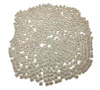 BDSHGRDH Azulejos de Mosaico， 500g Square Ceramic Mosaic Tiles, 500PCS 1 * 1CM Handmade Making Creative Micro Mosaic Pieces for Lovers DIY Mosaic Projects(Grey)