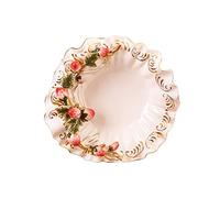 BDSHGRDH Bandeja de compota de aperitivos, decoración de borde de fresa, adornos decorativos navideños de Acción de Gracias, bandeja for cuencos de frutas