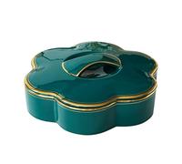 BDSHGRDH bandeja de fruta， Cesta de frutas de bayas de compota de aperitivos, adorno de escritorio for el hogar, sala de estar, decoración de festivales, fruteros(Green)