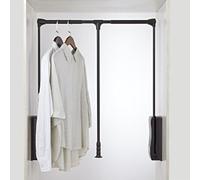 BDSHGRDH Barra de Armario Extensible， Extendable Wardrobe Lift Pull Down Closet Rod, Aluminium Retractable Cabinet Rail Lifter Clothes Hanger Liftable Clothing Finishing Rack(A,510660mm)
