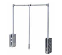 BDSHGRDH Barra de Armario Extensible， Extendable Wardrobe Lift Pull Down Closet Rod, Aluminium Retractable Cabinet Rail Lifter Clothes Hanger Liftable Clothing Finishing Rack(A,8901210cm)