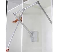 BDSHGRDH Barra de Armario Extensible， Extendable Wardrobe Lift Pull Down Closet Rod, Lift Pull Down Adjustable Width Hanger,Wardrobe Clothes Hanger Rail Soft Return(660890mm)