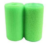 BDSHGRDH Cinta de gancho y bucle for coser, cinta de gancho y bucle de 100 mm, cierre de nailon for coser, no autoadhesivo, 2 yardas/par(Fluorescent Green)
