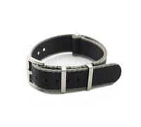 BDSHGRDH Correa de reloj， Correa de reloj, correa nailon, deportiva(Black Grey Edge,22mm)