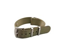 BDSHGRDH Correa de reloj， Correa de reloj, correa nailon, deportiva(Khaki,22mm)