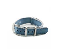 BDSHGRDH Correa de reloj， Correa de reloj, correa nailon, deportiva(Light Blue Grey Edge,20mm)