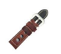 BDSHGRDH Correa de reloj， Correa de reloj cuero genuino hecha a mano vintage(Red Brown S,20mm)