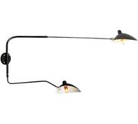 BDSHGRDH Correa de reloj， Lámpara de pared moderna brazo largo ajustable en negro, lámpara metal con aplique giratorio retro(180cm)