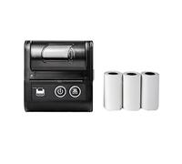 BDSHGRDH Impresora fotográfica， Mini Impresora de Recibos Bluetooth inalámbrica portátil 58 mm(1Printer 4Roll)