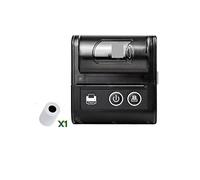 BDSHGRDH Impresora fotográfica， Mini Impresora de Recibos Bluetooth inalámbrica portátil 58 mm(1Printer 1Roll)
