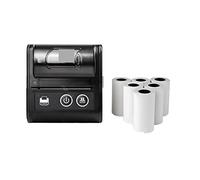 BDSHGRDH Impresora fotográfica， Mini Impresora de Recibos Bluetooth inalámbrica portátil 58 mm(1Printer 7Roll)