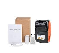 BDSHGRDH Impresora fotográfica， Mini Impresora portátil Bluetooth for facturas móviles, de Recibos inalámbrica 58 mm for pequeñas Empresas(Orange Printer)