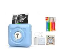 BDSHGRDH Impresora fotográfica， Mini impresoras de Bolsillo con Bluetooth(Blue Printer)