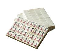 BDSHGRDH Juego de Mahjong, Chinese Mahjong Game Set for Home Party Family with Other Accessories(30 * 22 * 15mm)