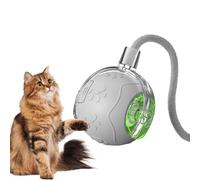 BDSHGRDH Juguetes para Gatos， Divertido Juego for Mascotas - Juguete for Gatos con Bola móvil de Silicona Cuerda | for Ejercicios enriquecimiento Juegos en Interiores(Gray)