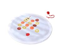 BDSHGRDH Juguetes para Gatos， Juego de Caza Divertido 2 en 1 for Actividades persecución enriquecidas el Suelo y Interiores(White)