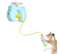 BDSHGRDH Juguetes para Gatos， Juguete de enriquecimiento for Gatitos: for simulación Caza en Interiores, Alivio del aburrimiento, Entrenamiento físico(Blue)
