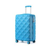 BDSHGRDH Maleta de Viaje, Small Cabin Suitcase Hard Shell Carry On Hand Luggage Suitcase with 4 Wheels Spinner and TSA Lock(Blue,20")