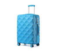 BDSHGRDH Maleta de Viaje, Small Cabin Suitcase Hard Shell Carry On Hand Luggage Suitcase with 4 Wheels Spinner and TSA Lock(Blue,28")
