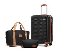 BDSHGRDH Maleta de Viaje, Suitcase Carry Hard Shell Travel Bag Lightweight with TSA Lock,The Suitcase Included 1pcs Travel Bag and 1pcs Toiletry Bag(Cream,20In Luggage Set)