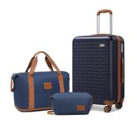 BDSHGRDH Maleta de Viaje, Suitcase Carry Hard Shell Travel Bag Lightweight with TSA Lock,The Suitcase Included 1pcs Travel Bag and 1pcs Toiletry Bag(Navy,20In Luggage Set)