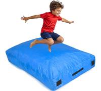 BDSHGRDH Material de Gimnasia, Estera Protectora for Autismo for niños | Aterrizaje Suave for Saltar y Jugar | Almohadilla de Choque | Alfombra Espuma Gigante for(Blue,S)