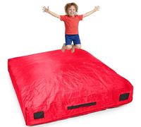 BDSHGRDH Material de Gimnasia, Estera Protectora for Autismo for niños | Aterrizaje Suave for Saltar y Jugar | Almohadilla de Choque | Alfombra Espuma Gigante for(Red,Big)