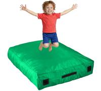 BDSHGRDH Material de Gimnasia, Estera Protectora for Autismo for niños | Aterrizaje Suave for Saltar y Jugar | Almohadilla de Choque | Alfombra Espuma Gigante for(Dark Green,S)