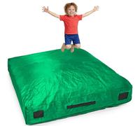 BDSHGRDH Material de Gimnasia, Estera Protectora for Autismo for niños | Aterrizaje Suave for Saltar y Jugar | Almohadilla de Choque | Alfombra Espuma Gigante for(Dark Green,Big)