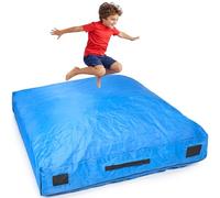 BDSHGRDH Material de Gimnasia, Estera Protectora for Autismo for niños | Aterrizaje Suave for Saltar y Jugar | Almohadilla de Choque | Alfombra Espuma Gigante for(Blue,Big)