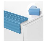 BDSHGRDH Protectores de Esquinas， 5M, Tiras anticolisión for niños Borde de Esquina for el hogar Muebles Mesita Noche Bolsa Suave Almohadilla Choque(Blue)