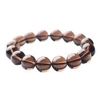 BDSHGRDH Pulsera de cuentas de obsidiana natural de 12 mm con certificado