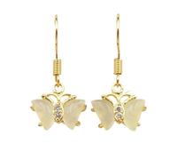 BDSHGRDH pulseras de cuentas， Brazalete grueso de resina acrílica, brazalete llamativo colorida, acrílico geométrico irregular(Drop earrings-Gold)