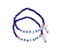 BDSHGRDH pulseras de cuentas， Mercancía de Kamala Harris 2024 for las elecciones presidenciales Cat Lady